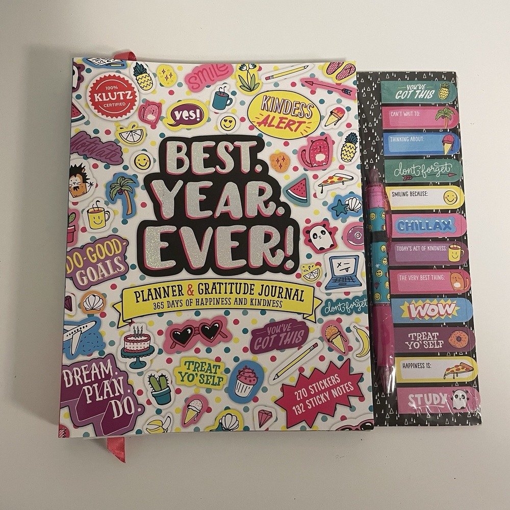 Klutz Best Year Ever! Planner‎ & Gratitude Journal Activity Book New
